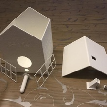 bird house a casa maisonnette pássaro aninhamento de caixa jardim animais 3d print model - Mito3D