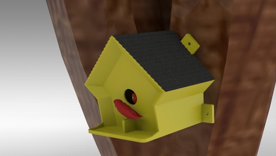 bird house deluxe tree birds fountain 3d print model - Mito3D