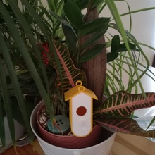 pájaro rojo la casa de garganta cr-10 cr10 shack caja del nido alimentador 3d print model - Mito3D