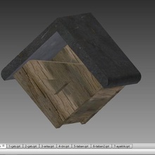 bird house triangolo gen ku evi casa ev birdhouse 3d print model - Mito3D