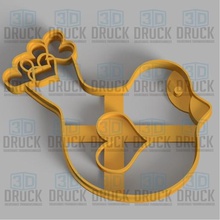 bird love - home sweetheart cookie cutter biscuit animal 3d print model - Mito3D