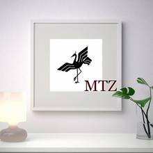 oiseau sculpture murale en 2d art 3d print model - Mito3D