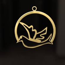 bird pendant jewelry gift 3d print model - Mito3D