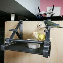 bird perch hook wardrobe door home pets 3d print model - Mito3D