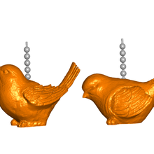 pájaro Halar pelota cadena llavero mando encargarse engañar remates aves cuerda decoración 3d print model - Mito3D