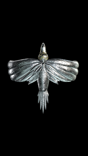 uccello squillare Ave corvo balena gioielleria jewelry3d jewell 3d print model - Mito3D