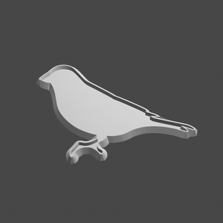 pássaro modelado argila cortador ferramenta ave 3d print model - Mito3D