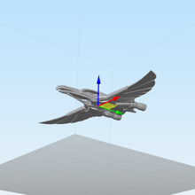 oiseau crâne jet art 3d print model - Mito3D
