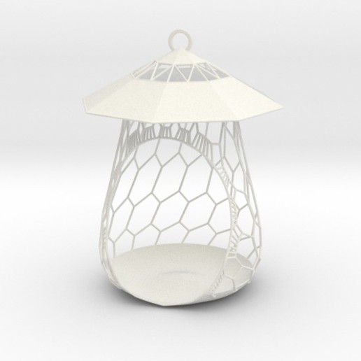 birdfeeder home trough birds 3D print model - Mito3D