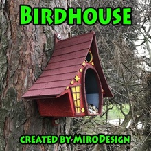 birdhouse birdnest bird homemade cage feeder decoration maison house pet pets 3d print model - Mito3D