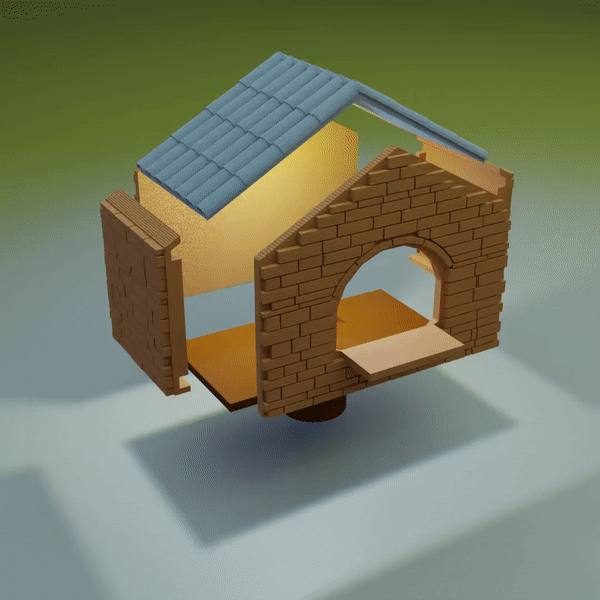 birdhouse toy landscaping 3D print model - Mito3D