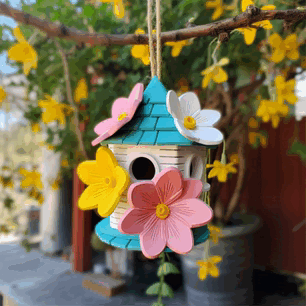 kuş yuvası hayvanlar doğa dekorasyon Bahçe kuşlar Evcil Hayvan 3d print model - Mito3D
