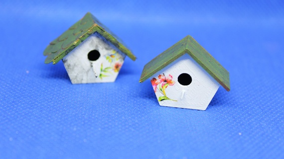 birdhouse 1 12 miniature fun dekor 3d print model - Mito3D