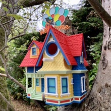 Vögel Haus Malerei Unterstützung erforderlich inspiriert Pixar Film 39 Garten Vogel Nest Loch up 3d print model - Mito3D