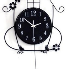 aves relógio de parede a arte horloge em tempo decoração sala banheiro cozinha do salão 3d prateleiras prateleira músicos música 3d print model - Mito3D