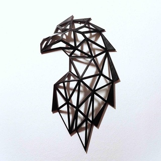 birdy wall bird volume decoration animal raptor eagle parrot wire frame 3d 3d print model - Mito3D
