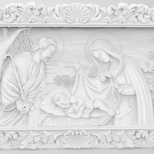 o nascimento de jesus, arte parede 3d stl modelos artcam aspirar vários 3d print model - Mito3D