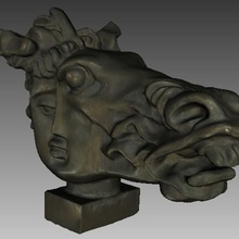Geburt pegasus bourganov verschiedene Skulptur scan Pferd artec 3d-Modell 3d print model - Mito3D