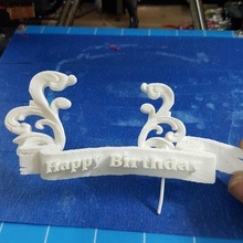 cumpleaños bandera herramienta apoya 3d impresión 3d print model - Mito3D