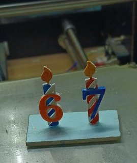 aniversário velas 3d impressão 3d print model - Mito3D