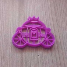 biscoito de corte carro da princesa a casa biscoitos cookies cortador molde 3d print model - Mito3D