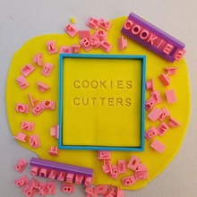 biscoito fondant marcador alfabeto cookie impressora casa cozinha coockie ficha abc cortador cookies 3d print model - Mito3D