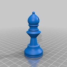 obispo juegos ajedrez partes dama torre caballo peón reina 3d print model - Mito3D
