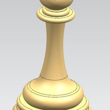 bispo jogos borda xadrez 3d print model - Mito3D