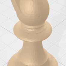 évêque échecs porte clés remix Jeux 3d print model - Mito3D
