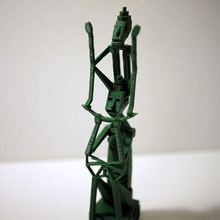 bisj mother child art asmat indonesia moriza sculpture sculptures 3d print model - Mito3D