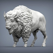 bison 3d print model 3d print model - Mito3D