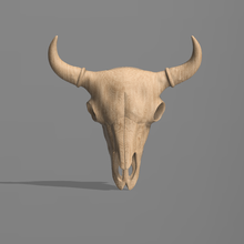 bison head 3d print model - Mito3D
