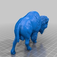 bison game animals toy 3d scan 3d print model - Mito3D