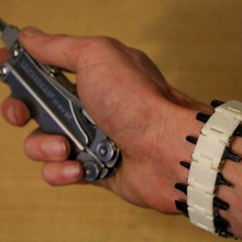 bit bracelet tool holders boxes wearable leatherman hex 3d print model - Mito3D