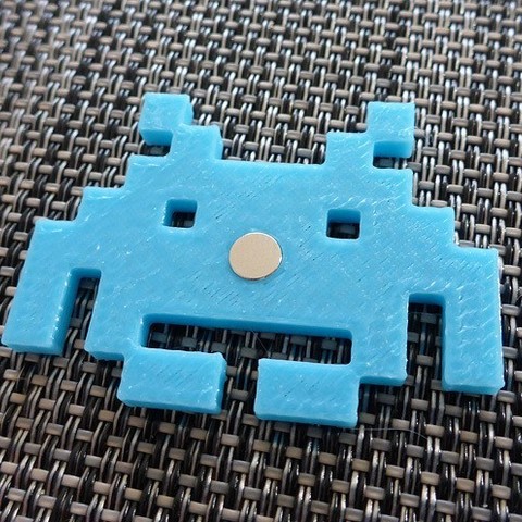 8bit pixelthings varios personalizar pacman raster space invader 3D print model - Mito3D