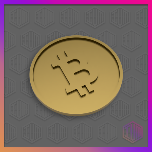 bitcoin joalheria nft dinheiro moeda criptomoeda 3D print model - Mito3D