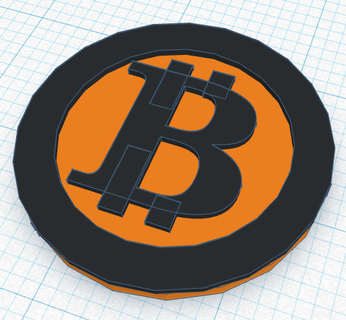 bitcoin monedas 3d print model - Mito3D