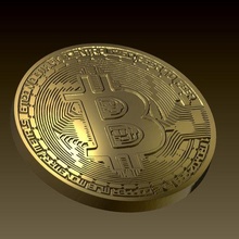 bitcoin joalheria moeda dinheiro energia elétrico riqueza ouro maquinaria símbolo banco Nota esmalte Ciência negócio poupança mineiro 3d print model - Mito3D