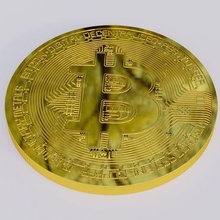 bitcoin joyería joya moneda bronce metall dinero digital criptomoneda electrónica cripto 3d print model - Mito3D