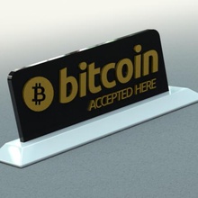 bitcoin burada işaret kabul etti çeşitli 3d print model - Mito3D