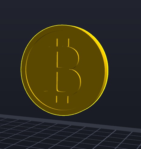 Bitcoin Kunst Kickstarter Bitcoins Fonds Künstler Geld grünes Licht Digital Schlüsselbund Bergmann Münze Münzen Halter Unterstützung anpassbar angepasst klein Krypto Währung gofundme 3D print model - Mito3D