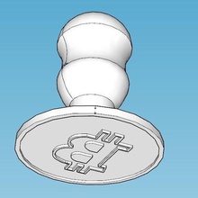 bitcoin-Keks-Form gadget Schimmel Kuchen Konditorei 3d print model - Mito3D