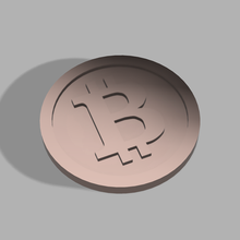 bitcoin coin  crypto bitcoin crypto currency toy coin 3d print model - Mito3D