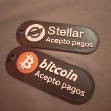 bitcoin cryptocurrency stellar keychain 3d print model - Mito3D