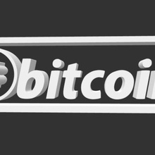 bitcoin logo arte btc moneta etere i soldi denaro contante design Casa tavolo 3d print model - Mito3D
