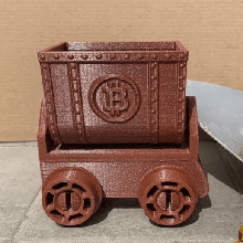 bitcoin minería carro ikea coche vehiculo juguete mía cripto niños ikeahack entrenar 3d print model - Mito3D