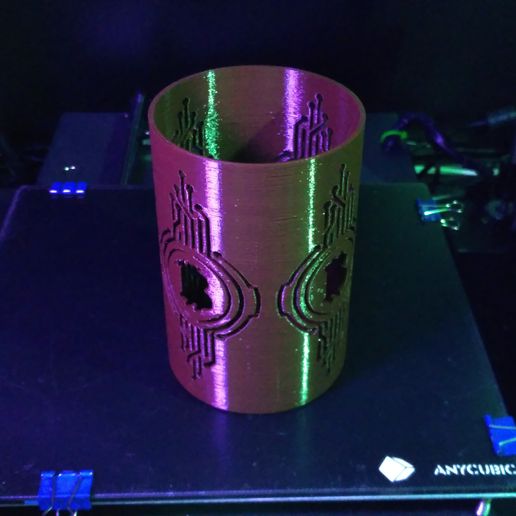Bitcoin Stift Halter Unterstützung Tasse Zubehör Stifthalter 3D print model - Mito3D