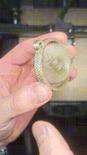 bitcoin spinner gadget chave anel Magia topo cripto pedras moeda dinheiro banco 3d print model - Mito3D