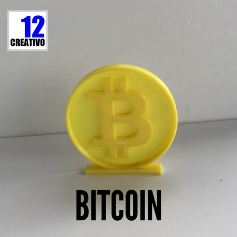 bitcoin stand vari cryptocurrency 3D print model - Mito3D