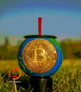 Bitcoin monde camarade planète btc cryptomonnaies 3d print model - Mito3D